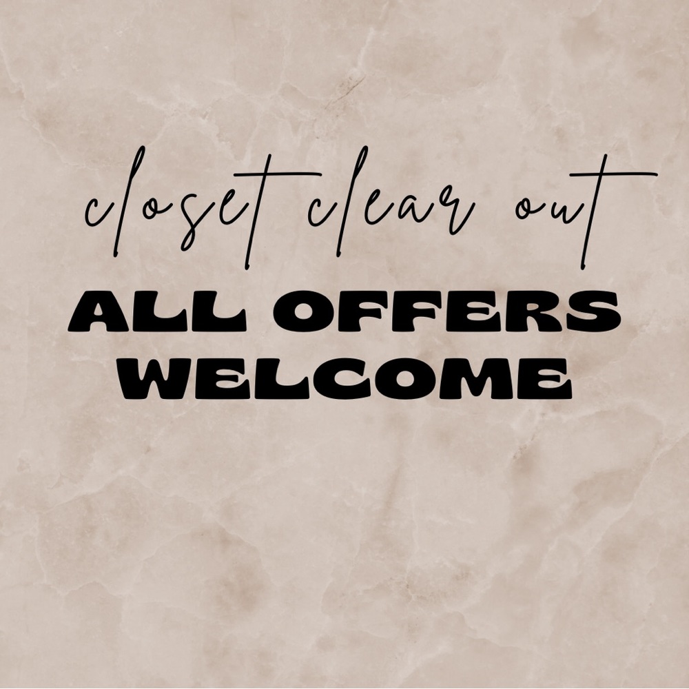 CLOSET CLEAR OUT